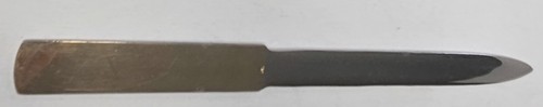 Vintage Silvertoned Italian Desktop Scissor & Letter Opener Set in Original Case - Picture 11 of 24