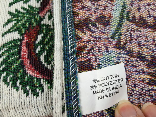 Lote De Seis TAPICES NAVIDAD MANTELES 18"X12" Cinta Árbol Regalos Evergreen  - Imagen 3 de 11