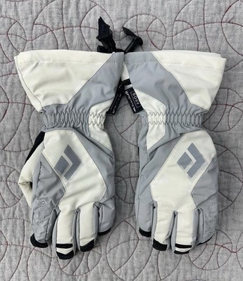 Black Diamond Glissade Gloves Gray White BDRY Thinsulate / Women's XS