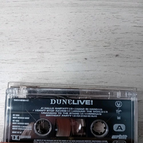 DUNE LIVE CASSETTE TAPE ALBUM - RARE RETRO DANCE - Picture 4 of 5