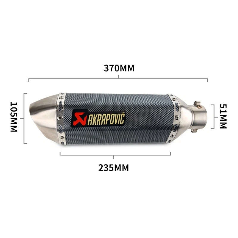 For Yamaha YZF R3 R25 MT-03 2014-2025 Exhaust System Mid Pipe Muffler Tips 51mm - Image 3 of 4