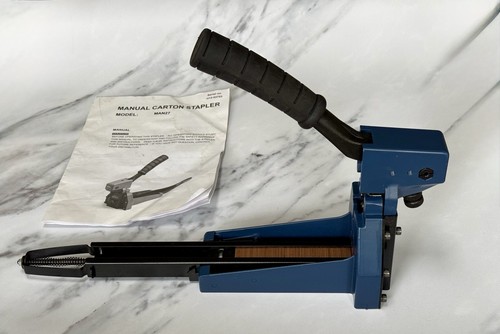 MANUELLER KARTONHEFTER - 32mm x 15mm und 32mm x 18mm Heftklammern - MAN27 - Bild 2 von 6