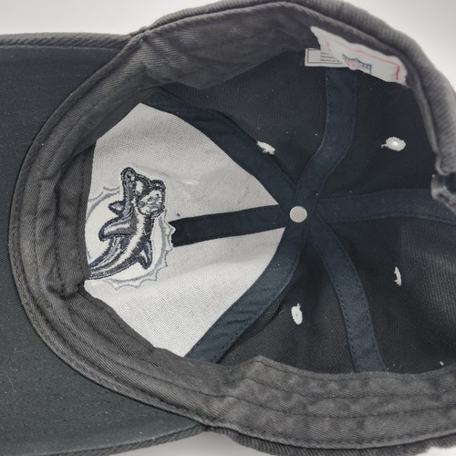 Gorra con logotipo retro Miami Dolphins correa ajustable trasera negra NFL fútbol americano - Imagen 10 de 12