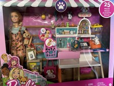 BARBIE DELUXE PET BOUTIQUE  GROOMING SALON WITH TONS OF GREAT ACCESSORIES MINT