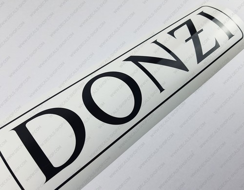 DONZI BOAT LOGO DECALS STICKERS 16" x 3.5" 2pcs. - Picture 3 of 5