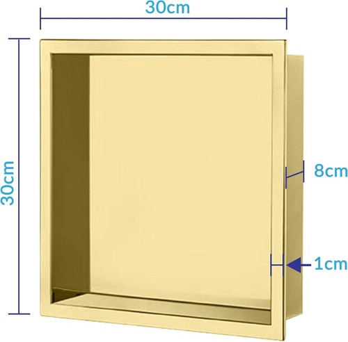 Shower Niche, stainless Steel Shower Niche Alcove Recess Waterproof Storage - Picture 18 of 31