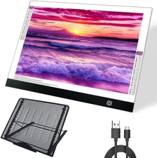 A3S Light Pad Kit with Metal Stand -  LED Board for Diamond Painting - USB Power