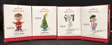 Hallmark Keepsake 2015 Peanuts Decking The Tree Set Of 4 Ornaments Charlie Brown