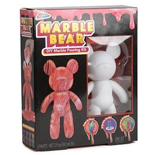 Grafix Marble Bear DIY Pouring Kit | Art & Craft Set | Blau, Grau, Rot Variante - Bild 5 von 21