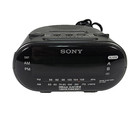 Sony Dream Machine Dual Alarm AM/FM Clock Radio Black ICF-C318 w/ Instructions