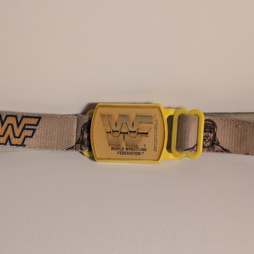 Vintage 1991 WWF Lee Hulk Hogan & Ultimate Warrior Pro Wrestling Kids Belt WWE - Picture 3 of 11