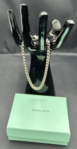 8.5" Tiffany Co Lg Venetian Link Bracelet Sterling 17.03 g 925 Box Not Included - Picture 13 of 18