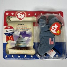 Vintage TY Beanie Baby  Lefty the Donkey 2000