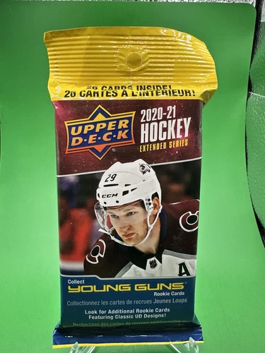 2020-21 Upper Deck Extended Series Hockey Sealed Cello Fat Pack - 26 Cards