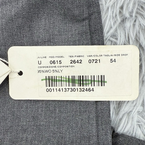 Dolce & Gabbana Pants Men’s 36x29.5 Gray NWT Wool Flat Front Made In Italy - Picture 9 of 13