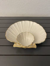 1 Piece Chip & Dip Server, LENOX Orleans, Brushed Gold, 8.25"