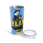 Felix the Cat Sign Design, Retro Tumbler 20oz, Travel Mug