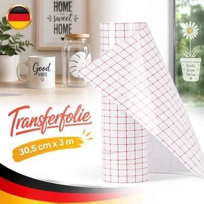 Transferfolie Plotterfolie Selbstklebend Transparent Designübertragung - Bild 1 von 4