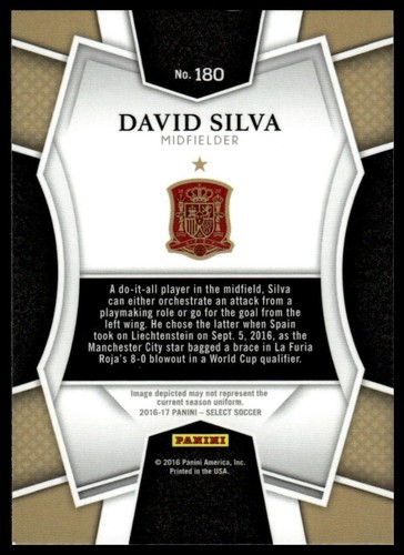 2016-17 Panini Select #180 David Silva - Picture 2 of 2