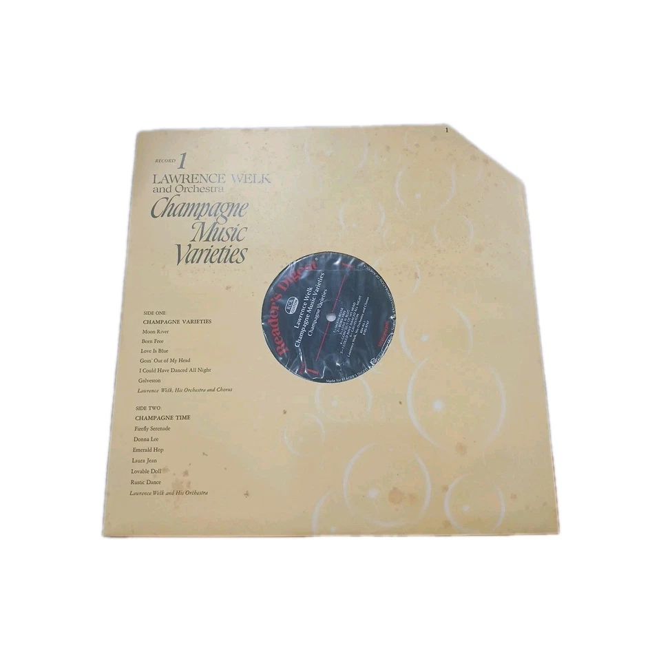 Lawrence Welk and Orchestra Champagne Music 6 Album Readers Digest Vinyl Records Foto 4 de 4