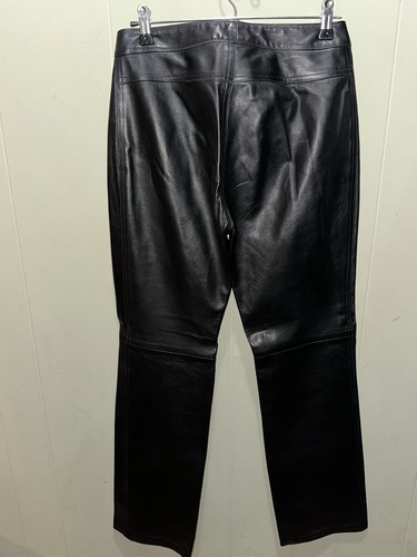 Vintage 90er Michael Hoban North Beach Lederhose schwarz "Gotta Hot Date" Größe 8 - Bild 4 von 4