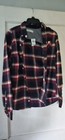 Abercrombie & Fitch Shirt Youth Boy's Sz 15/16 Blue Red Plaid Button Up Flannel