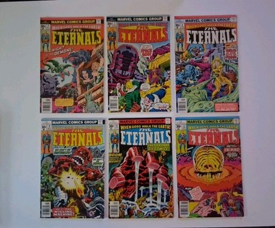 The Eternals Comic Book Lot -Solid books! 4 7 8 9 10 & 12 F/Vf To VF+ See Pics!