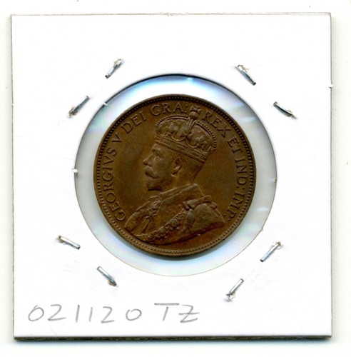 Canada. Large Cent. 1914 choice About Uncirculated glossy brown - Picture 2 of 2