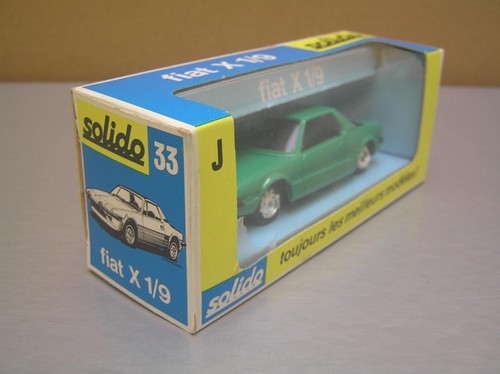 Solido #33 Fiat X 1/9 Green with black interior made in France 1/43 scale NMIB - Picture 9 of 11