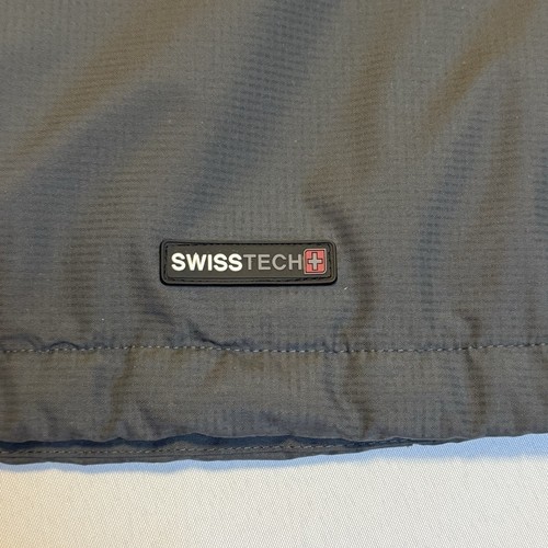 SwissTech Herren anthrazit mittelschwer durchgehender Reißverschluss Langarm Jacke Kapuze Mantel 3XL - Bild 8 von 13