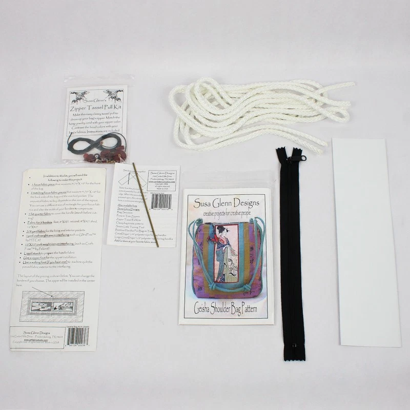 Susa Glenn Designs Geisha Shoulder Bag Pattern Kit - Image 3 of 4
