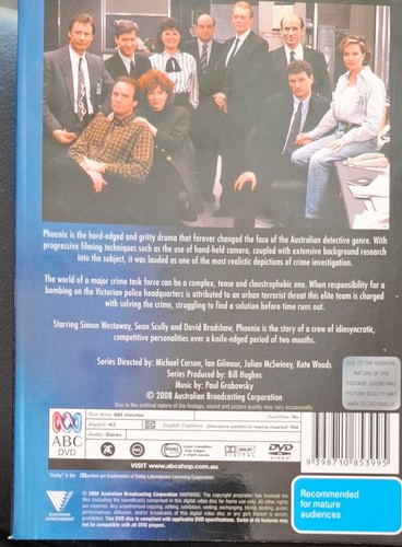 Phoenix: Series 1 (DVD, 1992) R4 Classic Australian Crime TV - Picture 2 of 2