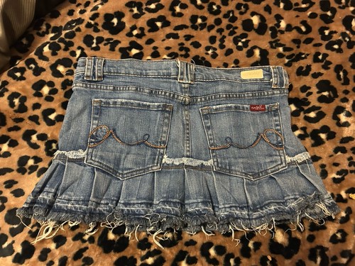 Women’s Angel Premium Pleated Jean Skirt Size Medium - Picture 4 of 4