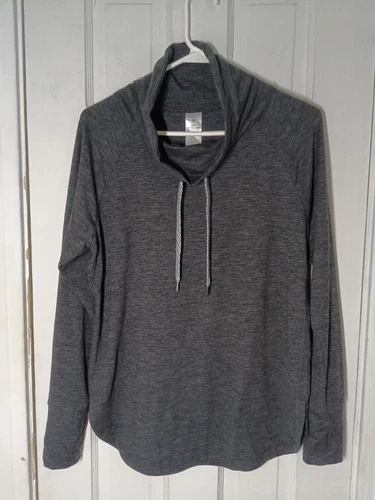 VETEMENTS Maglione donna Member's Mark preferito morbido collo ad imbuto manica lunga S nero B5