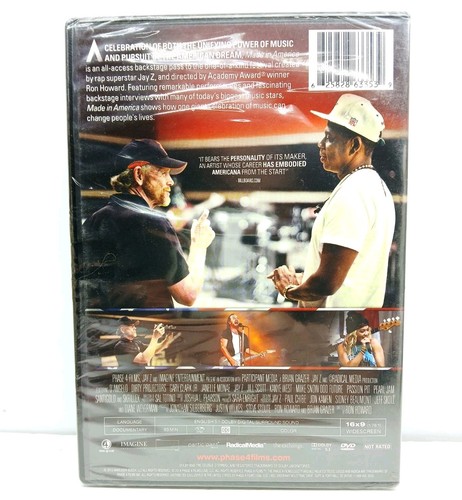 Made In America (DVD) Jay-Z Phase 4 Films 2014 (New Sealed) - Foto 2 di 2
