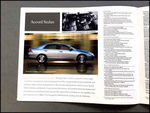 2007 Honda Car Brochure Catalog - S2000 Civic Accord Element CRV Pilot Ridgeline - Picture 8 of 12