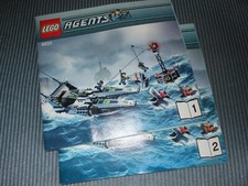 Lego 8633 AGENTS SPEED BOAT RESCUE Both Instruction Manuals ONLY! Very Good Cond