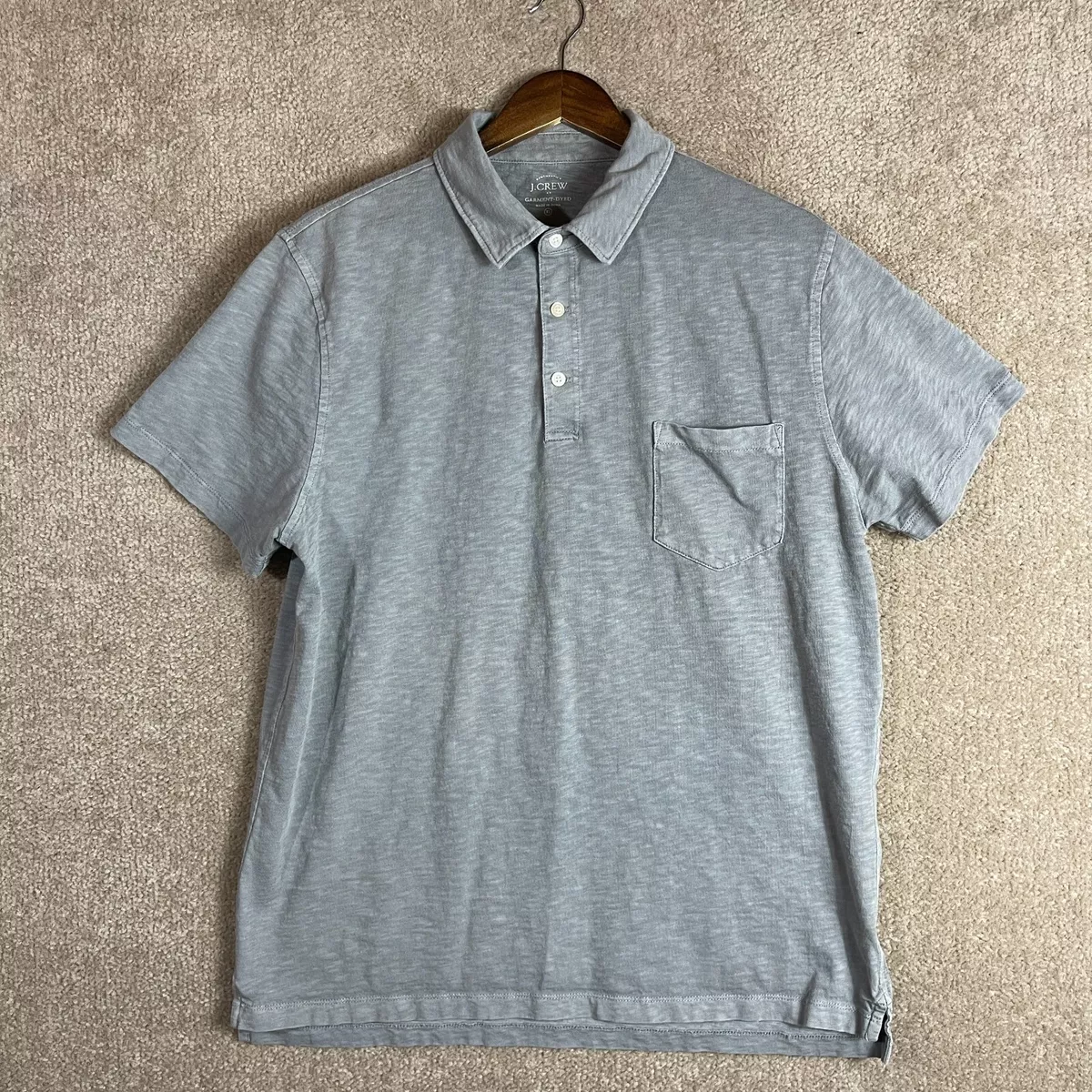 Mens short sleeve shop polo shirt with pocket