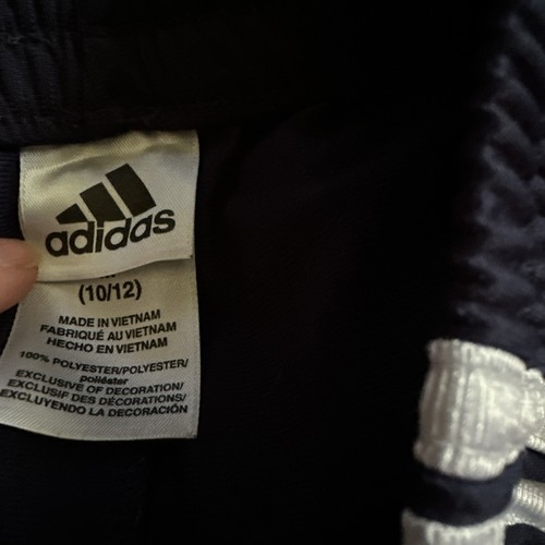ADIDAS Boys Navy Blue Youth Size Medium 10-12 Drawstring, Pockets, 100% Poly - Picture 4 of 4