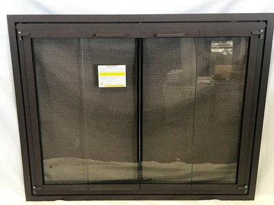Stoll Heat N Glo Exclaim 36 Prefab Fireplace Door Weathered Brown