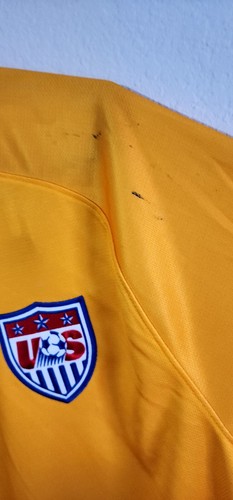 NWT NEW MENS NIKE U.S. US USA UNITED STATES USMNT SOCCER JERSEY YELLOW  Size XL - Picture 6 of 12