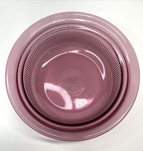 Corning Ware Visions Cranberry 1 QT Casserole Dish w/Pyrex Lid V-31-B - Picture 2 of 5