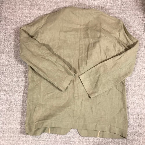 Kenzo Paris Blazer Mens 3 Linen Jacket Sports Coat Beige Pocket Two Button - Picture 5 of 14