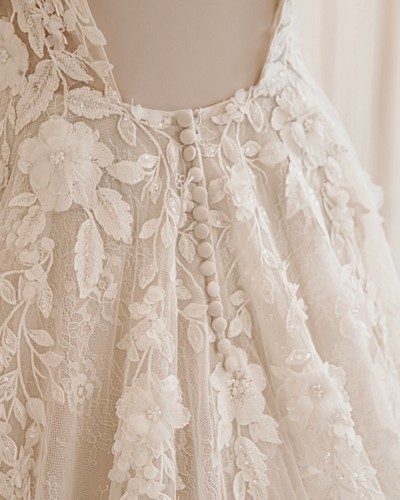 Glitter Lace Wedding Dress Ball Gown Custom made 2-28W Plus size Corset - Picture 7 of 11