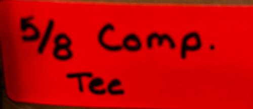 5/8" Compression Tee Brass Fitting 5 pcs - 第 5/5 張圖片