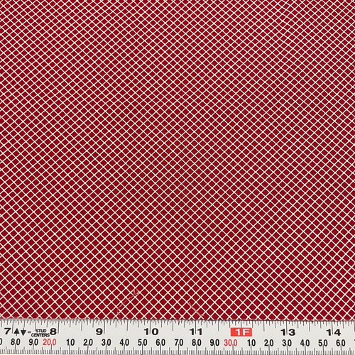 Red White Checkered by Faye Burgos for Marcus Fabrics Cotton Remnant 10" x 44" - Picture 1 of 2