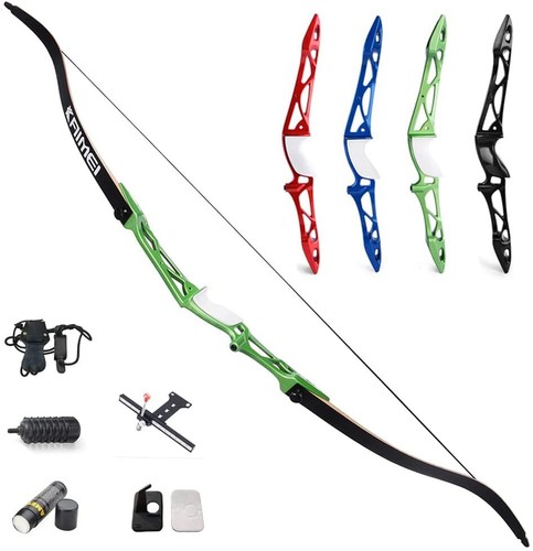 12-40lbs Takedown Recurve Bogen 66/68/70 Zoll Jagdbogen Aluminiumlegierung Riser - Picture 13 of 24