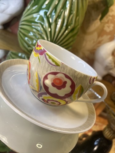 Taza y platillo de porcelana floral Linea By Collier Campbell Megan T2 - Imagen 2 de 8