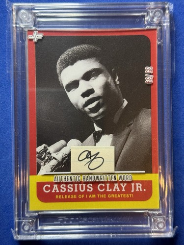 Muhammad Ali Cassius Clay Jersey Fusion Authentic Handwritten Word Card 35/39 - Bild 1 von 2