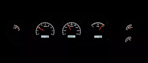 1970 1971 1972 CHEVELLE MONTE CARLO VHX GAUGE KIT LS1 LS3 LSX BB SB Black White - Picture 2 of 4